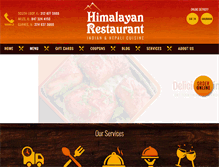 Tablet Screenshot of himalayanrestaurant.com